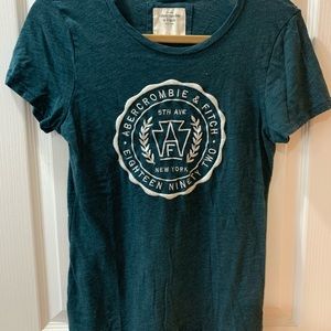 Abercrombie blue green tee